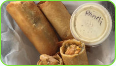 Sign up for Daily Email Restaurant Specials - Southwestern egg rolls with homeade ranch